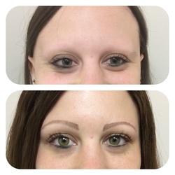 Before and After Image of Woman Getting Microblading, Merrimack, NH
